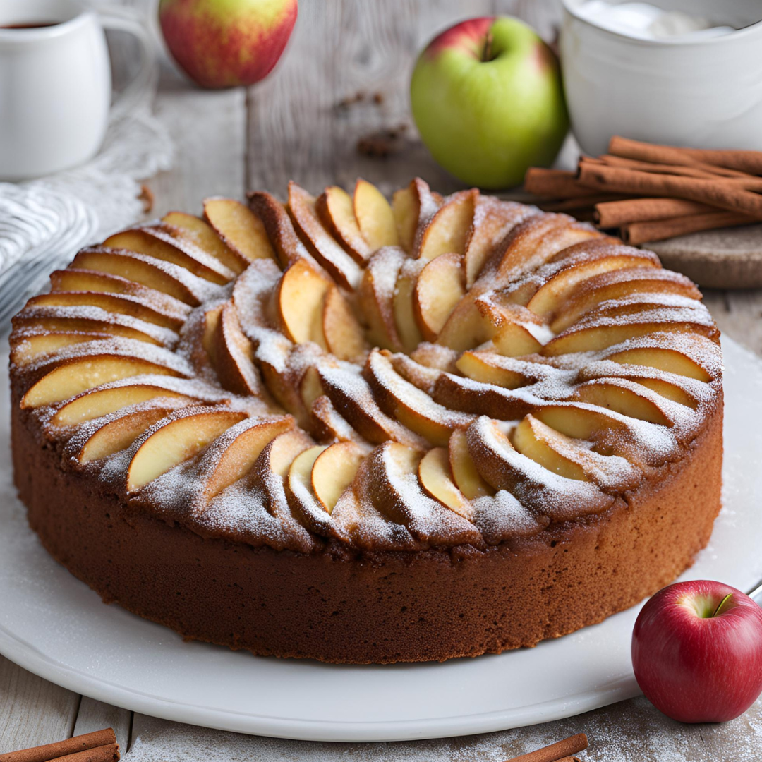 Bolo de Maçã com Canela