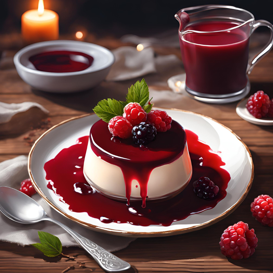 Panna Cotta com Calda de Frutas Vermelhas – Uma Sobremesa Elegante e Deliciosa