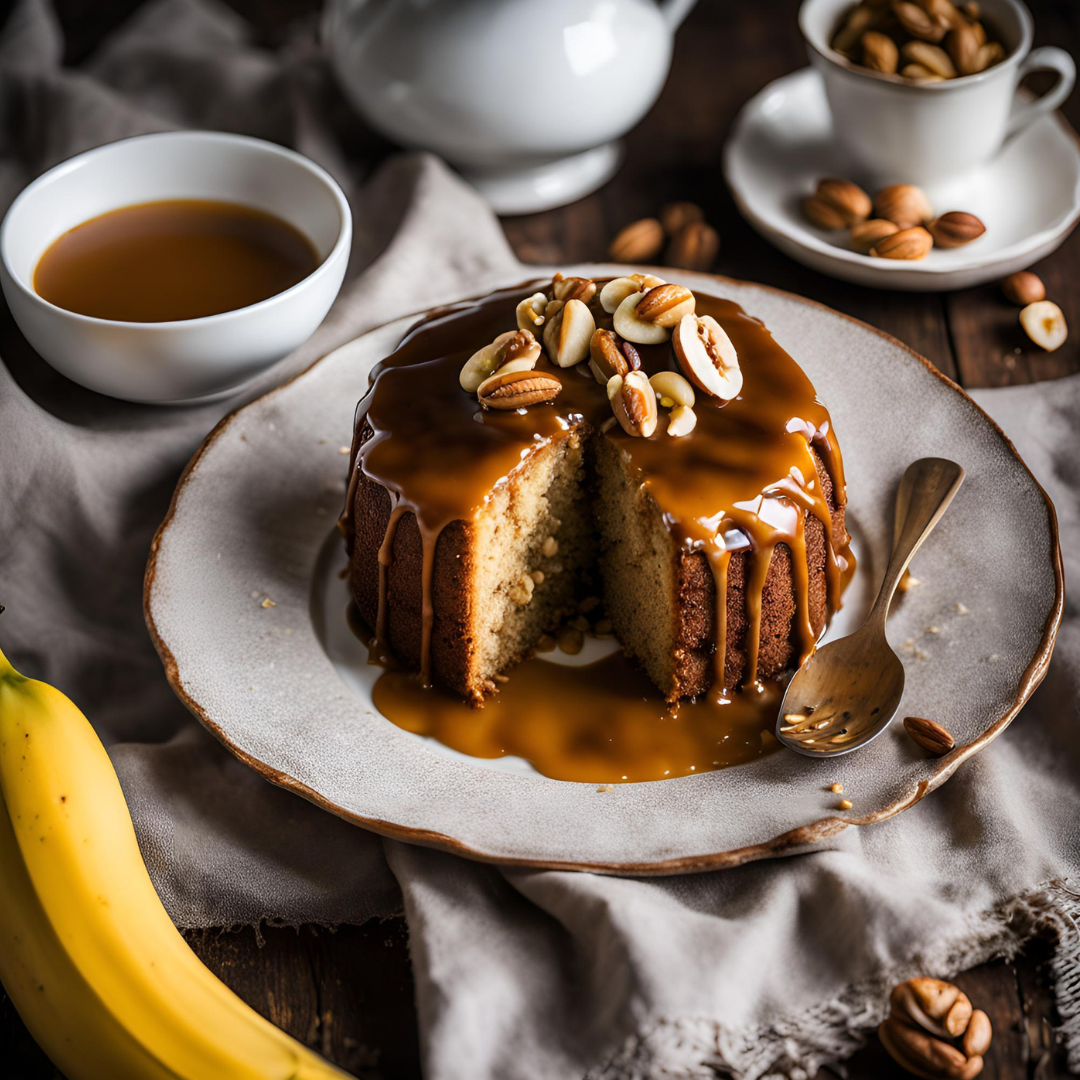 Bolo de Banana Caramelada